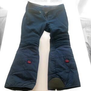 VTG 80s Roffe Skiwear Olympic Pant Fleece Lined Navy 36 Short Retro Discontinued